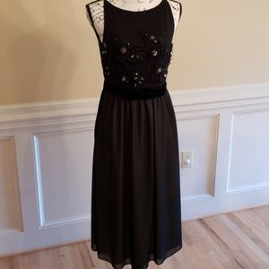 Neiman Marcus Black Embellished Dress